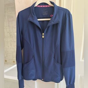 Heart soul Navy scrub jacket